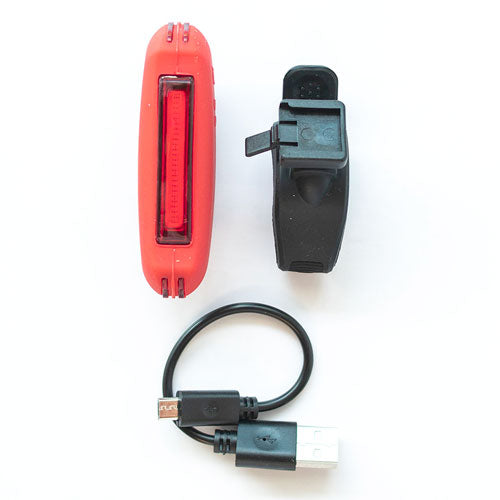 Luz de Seguridad Flash Roja USB Recargable