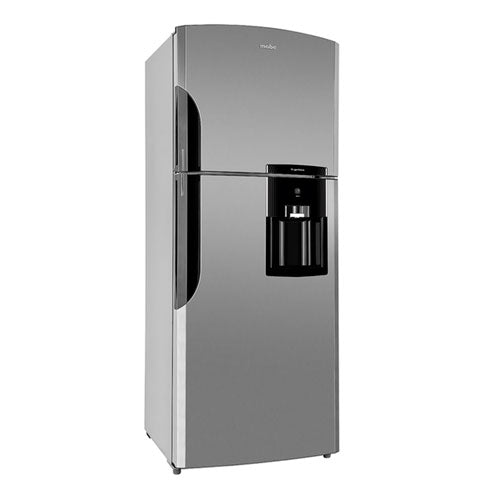 Refrigeradora Mabe 19PC Top Mount acero inoxidable con dispensador