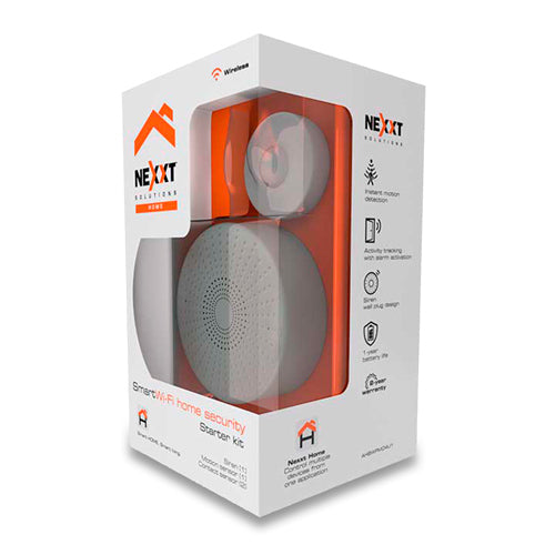 Nexxt Sensor Kit de Alarma MM105NXT09 Sirena, Hub + 2 Sensores de Apertura