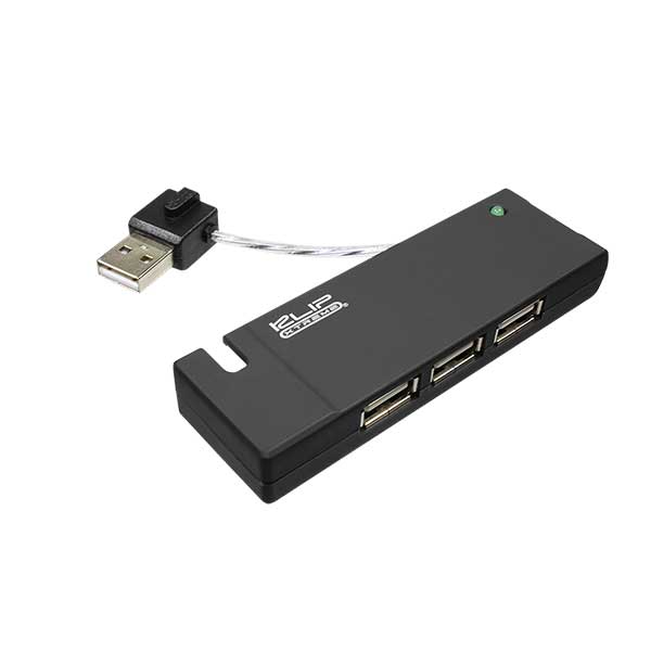 Klip KUH-400B Hub USB A USB 4 Puertos Negro