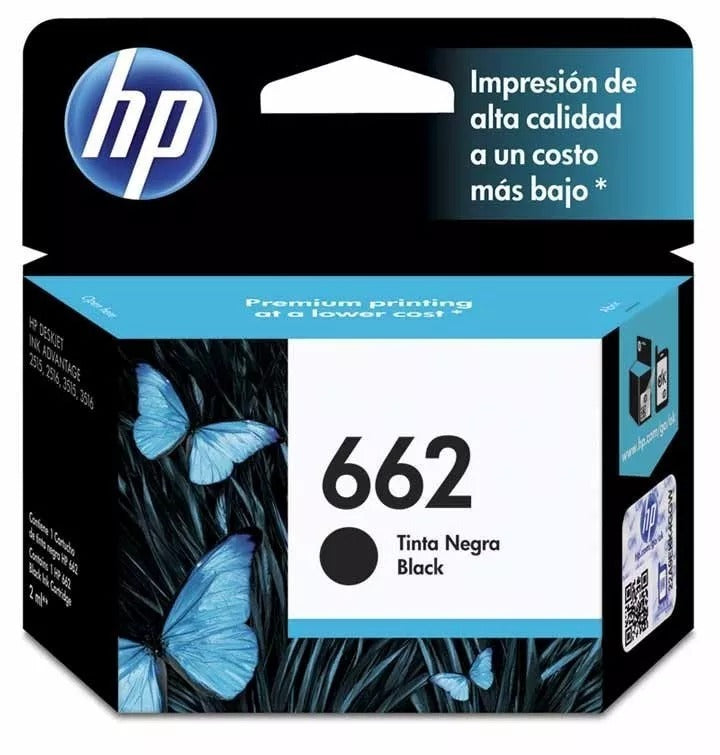 Tinta Cartucho Negro HP 662