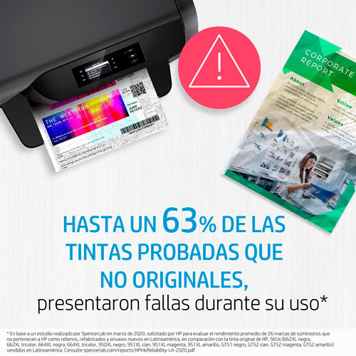 Tinta Cartucho Color HP 662