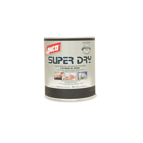 Lanco Pintura Anticorrosiva Super Dry Blanco 1/4 Galon