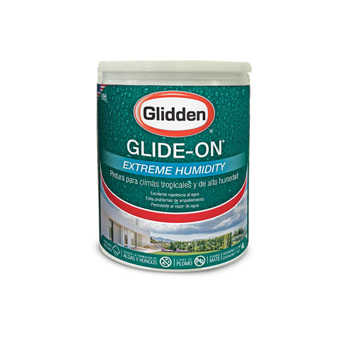 Glidden Pintura Base Glide-On Extreme Humidity Blanco Galon