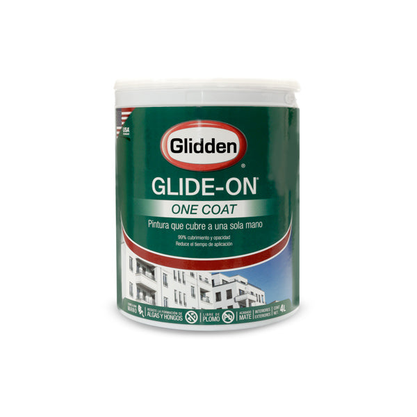 Glidden Pintura Base Glide-On One Coat Blanco Galon