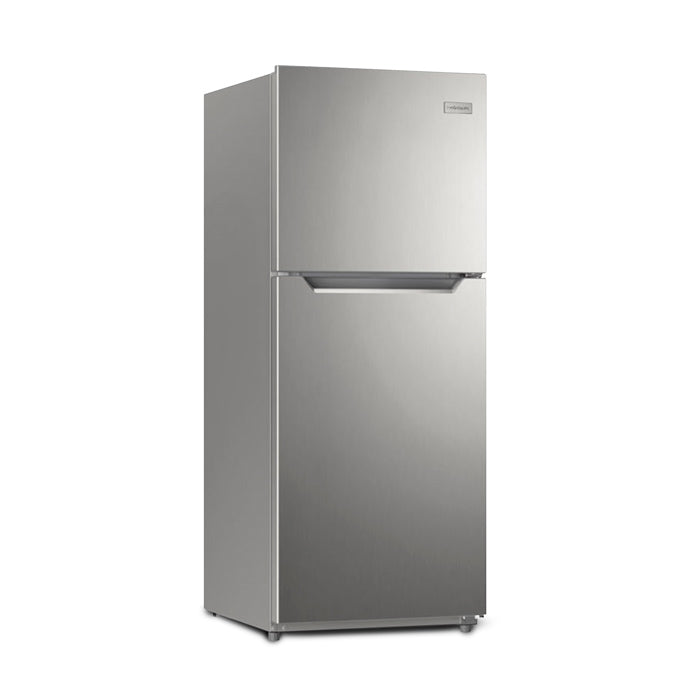 Refrigeradora Frigidaire top mount 9pc FRTS10G3HRS no frost gris bandejas de vidrio templado luz led