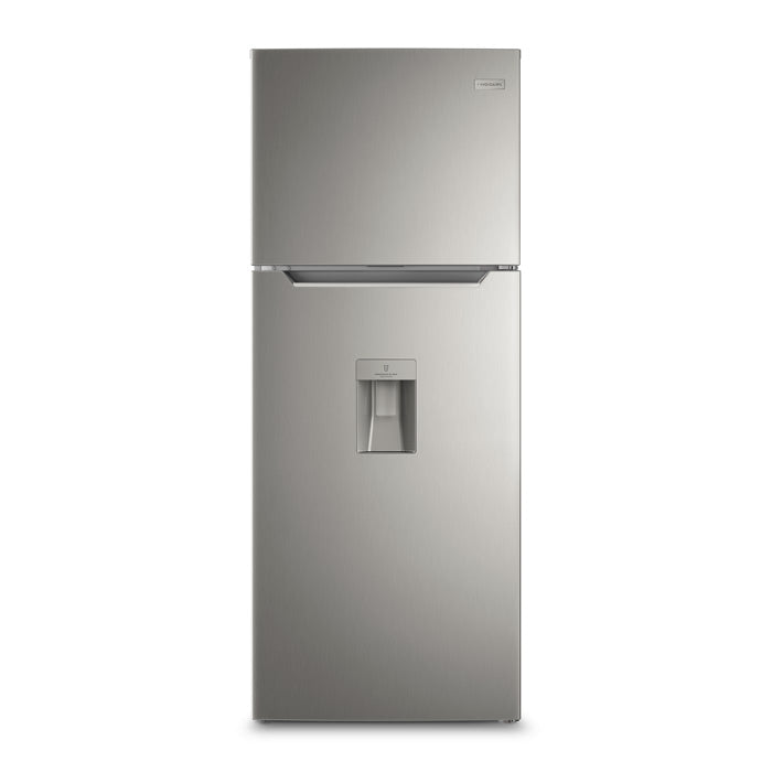 Refrigeradora Frigidaire top mount 15pc FRTS15K3HTS gris bandejas de vidrio templado luz led.