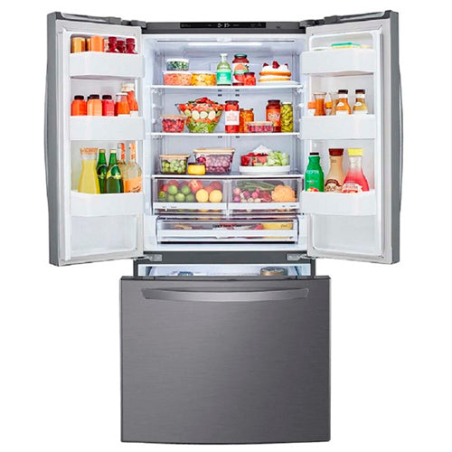 Refrigeradora LG french door 25pc inverter door LM65BGSK cooling gris