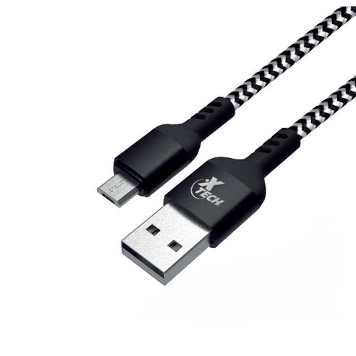 Xtech XTC-366 Cable USB A Micro USB 1.8M Negro