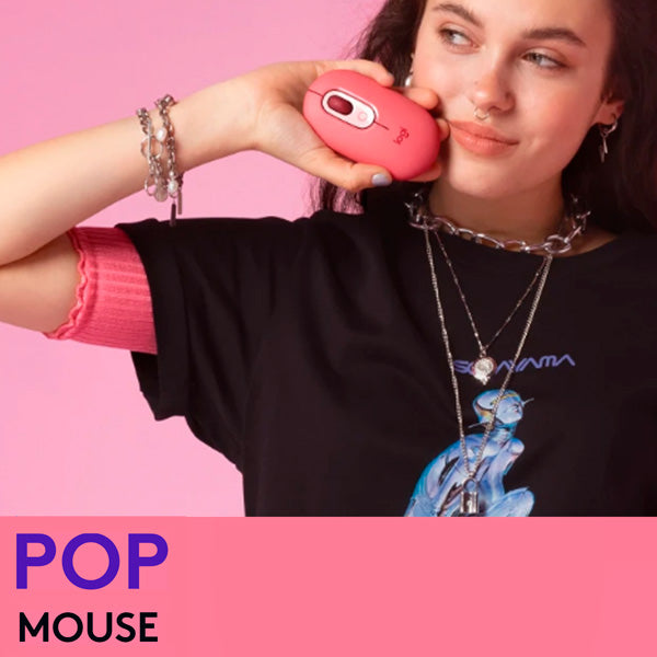 Logitech Mouse Pop Con Emoticon Rosa Rompecorazon